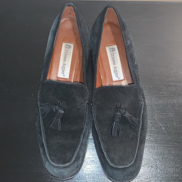 Etienne Aigner, Imperial, Size 8.5N Suede Loafer with tassel, Low heel - Picture 5 of 10